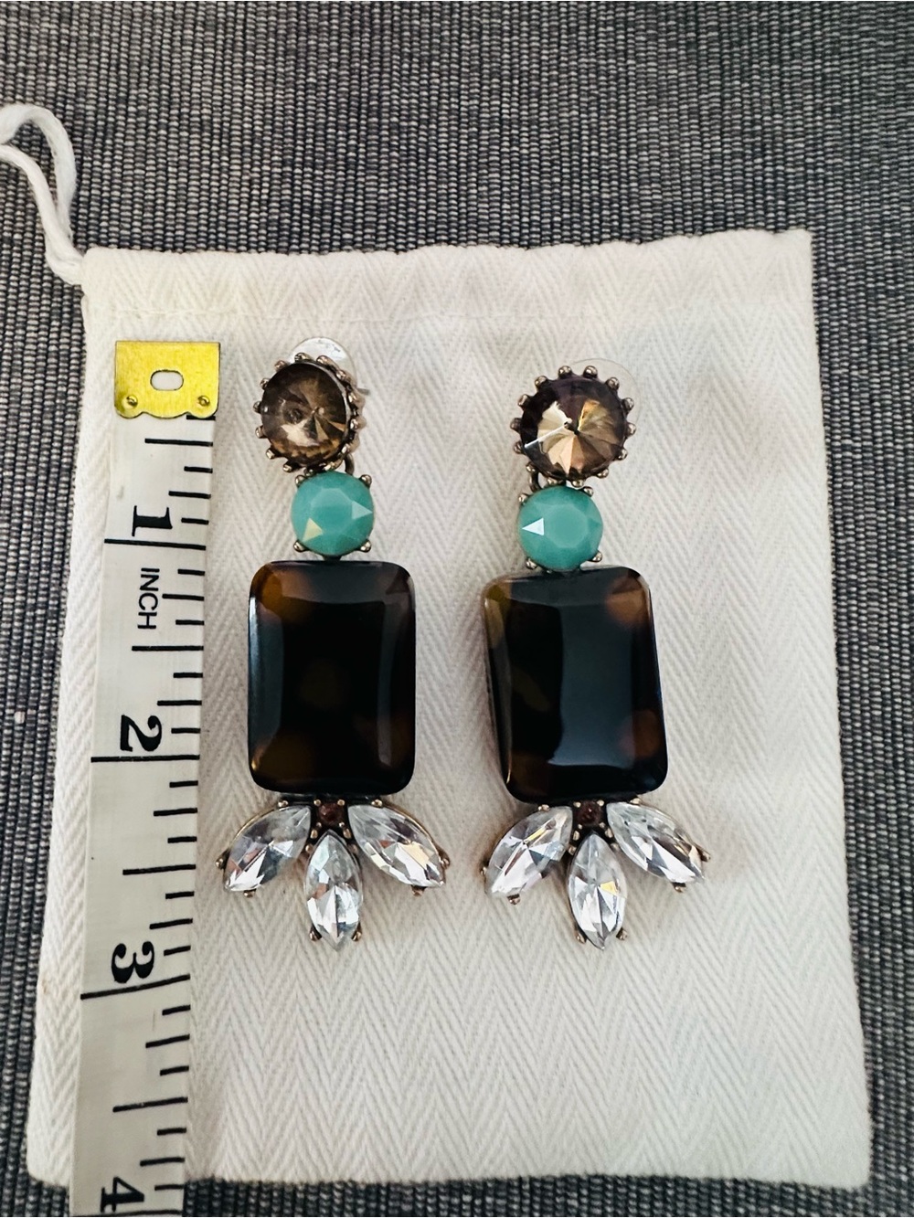 NWOT J. Crew. Statement Drop Earrings - Picture 4 of 5